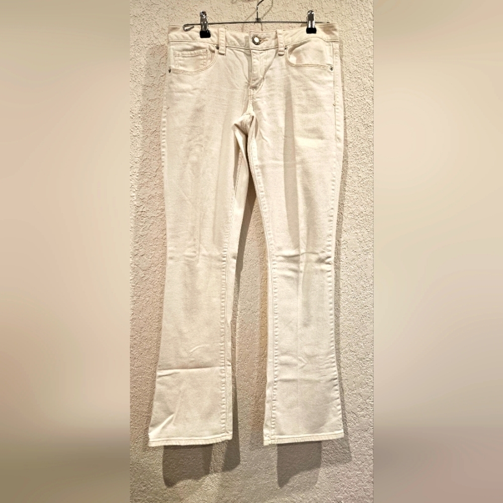 American Eagle Outfitters White Stretch Skinny Kick Jeans size 6R